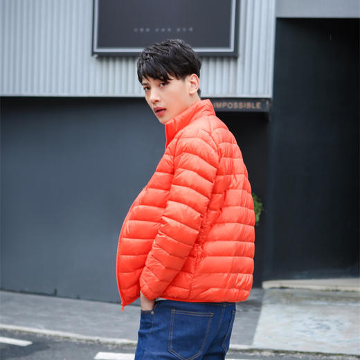轻薄羽绒服饰男短款羽绒上衣外套男士薄款中老年羽绒服男装 商品图6