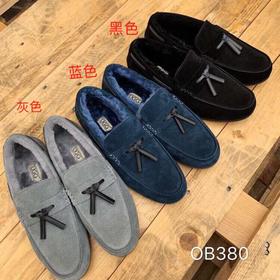 【澳洲直邮】 OZWEAR UGG 男鞋 羊毛豆豆鞋防泼水乐福鞋 OB380 （下单请备注颜色尺码39-44）JPY带授权招加盟代理