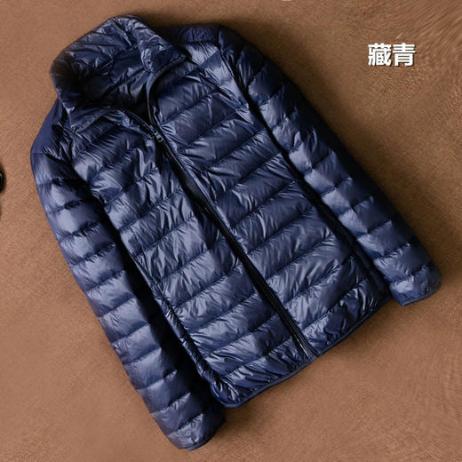 轻薄羽绒服饰男短款羽绒上衣外套男士薄款中老年羽绒服男装 商品图2