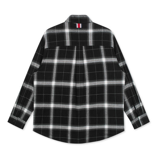 GXG男装2019年冬季新格纹格子刺绣长袖衬衫男衬衣外套 GY103790G 商品图1