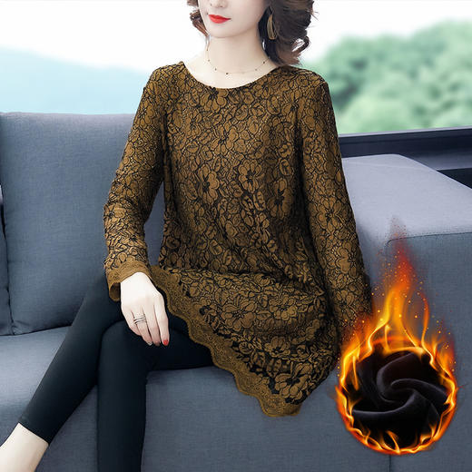 YPY-14527秋冬新款宽松遮肚子长袖打底衫 XCX 商品图0