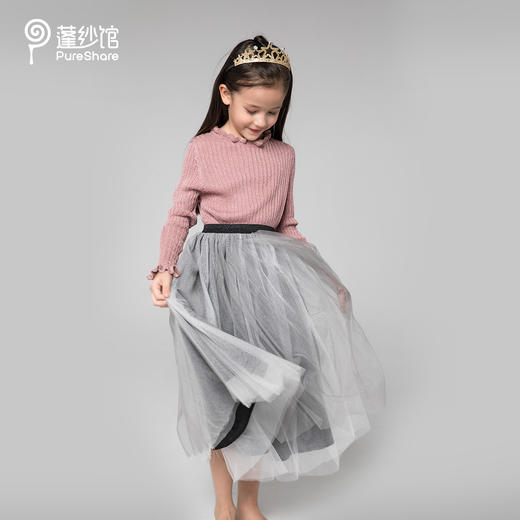 非质量问题不退换哦~pureshare蓬纱馆 儿童毛衣女童打底针织衫套头冬装洋气宝宝毛线衣 商品图1