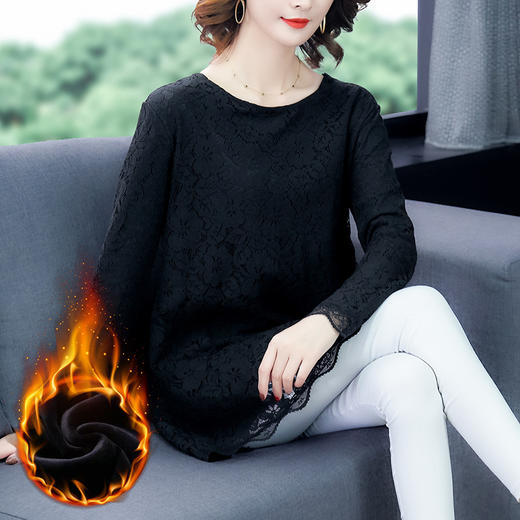 YPY-14527秋冬新款宽松遮肚子长袖打底衫 XCX 商品图2