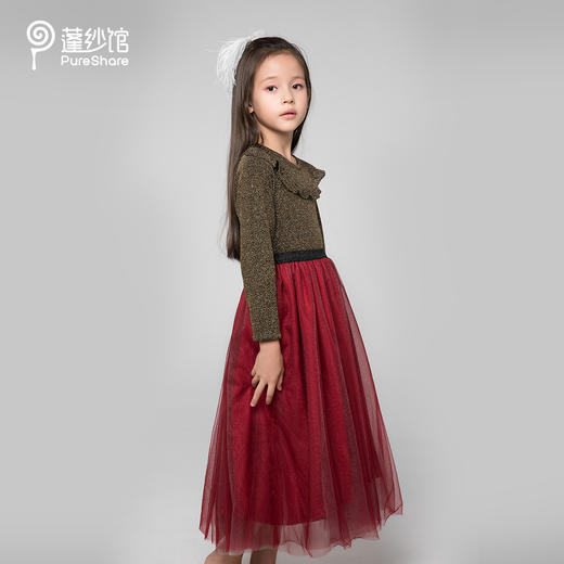 非质量问题不退换哦~pureshare蓬纱馆 儿童毛衣女童打底针织衫套头冬装洋气宝宝毛线衣 商品图1