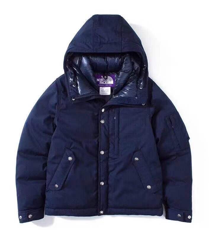 日系紫标羽绒服