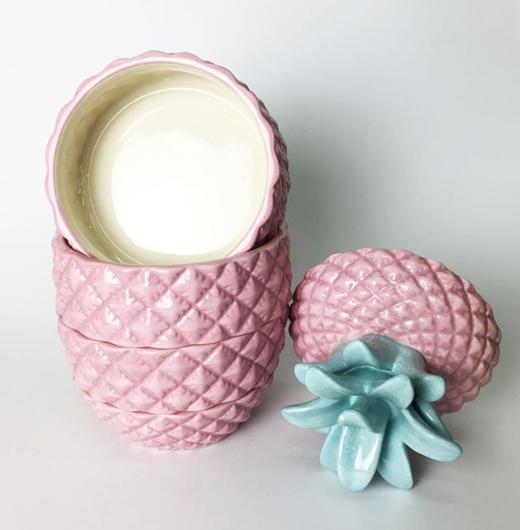 【厨房配件】。个性家居创意陶瓷菠萝储物罐饼干红茶糖果陶瓷罐 商品图3