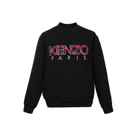 KENZO 高田贤三 男士黑色棉纤圆领长袖卫衣 黑色 F865 SW604 1RH 99 商品图0