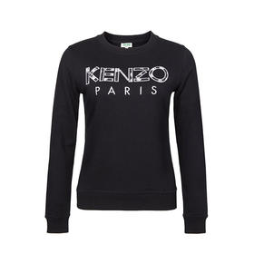 KENZO 高田贤三 女士黑色棉质长袖运动衫 黑色 F952 SW775 952 99