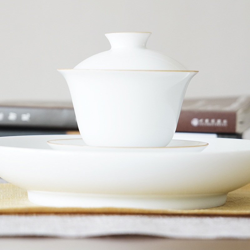 景德镇全手工白瓷壶承