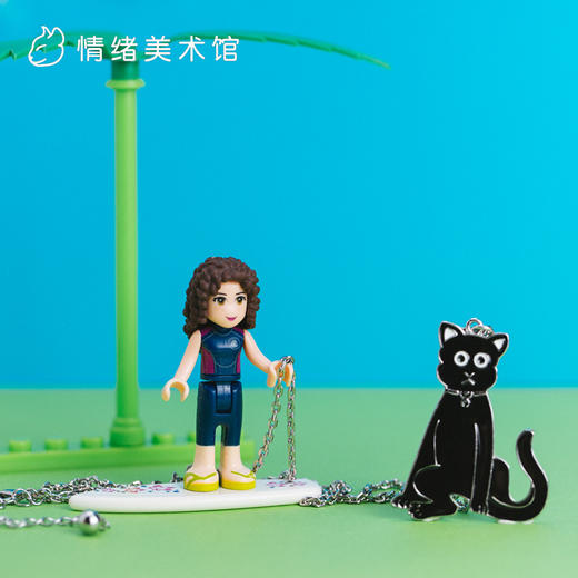 【魔女的黑猫】日本艺术家 JUN OSON 原创设计童趣 项链 商品图3