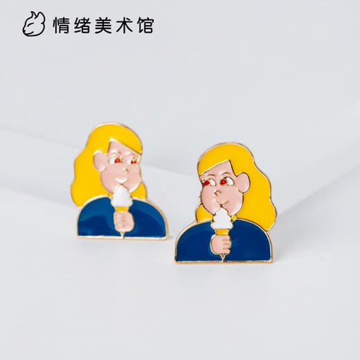 【ICE CREAM 甜筒分你一口】日本艺术家 JUN OSON 原创设计童趣耳钉 商品图0