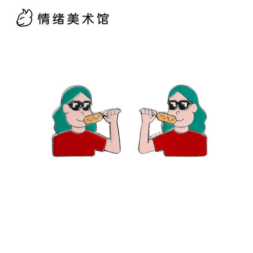 【HOT DOG跃跃欲吃】日本艺术家 JUN OSON 原创设计童趣耳钉 商品图3