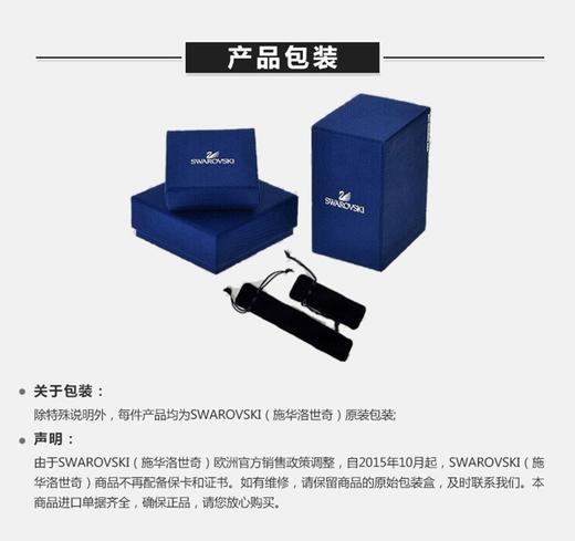 【香港直邮】Swarovski 施华洛世奇 17新款银色大圈耳环 5279777JPY带授权招加盟代理 商品图6