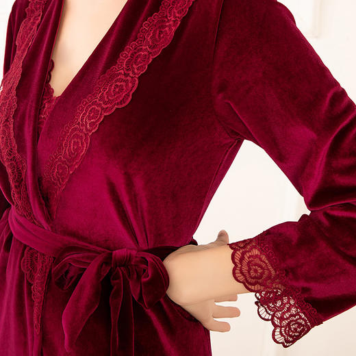 Avann阿曼·秋冬丝绒复古家居服（3件套）| 维密都在用的高档丝绒，格调中尽显柔软 商品图8
