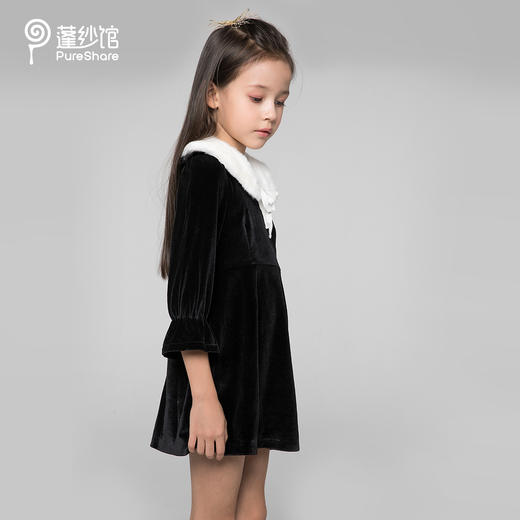 非质量问题不退换哦~蓬纱馆公主礼服圣诞系列丝绒小礼服-丝绒小礼服 商品图3