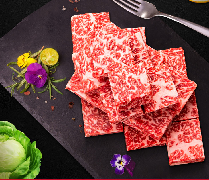 君博黑牛 a3牛肉粒 500g/份