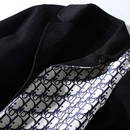 NYT-NY001秋季新款气质西装领双面呢中长款外套 商品图1