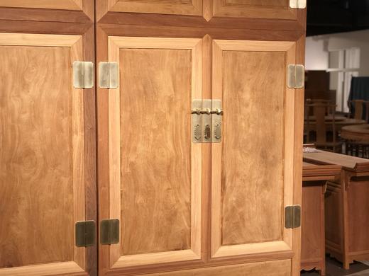 红桥红  家具严选  缅甸花梨(大果紫檀）  【238素面顶箱柜】 商品图4