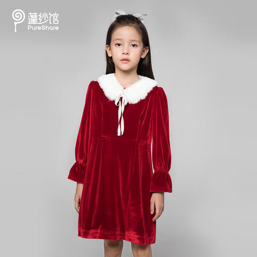 非质量问题不退换哦~蓬纱馆公主礼服圣诞系列丝绒小礼服-丝绒小礼服 商品图0