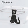 【魔女的黑猫】日本艺术家 JUN OSON 原创设计童趣 项链 商品缩略图0