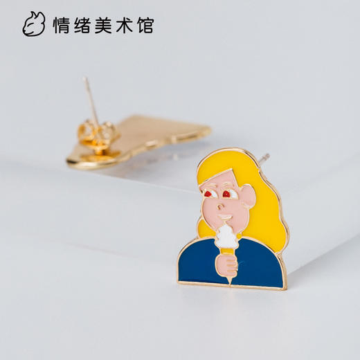 【ICE CREAM 甜筒分你一口】日本艺术家 JUN OSON 原创设计童趣耳钉 商品图2