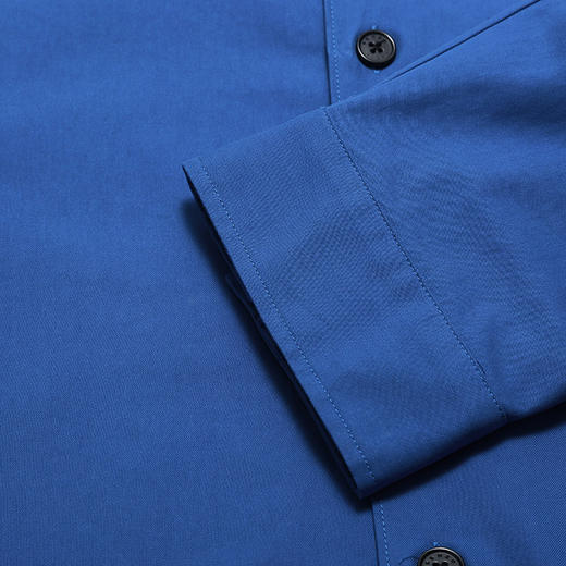 KENZO 高田贤三 男士法国蓝虎头印花图案棉质连帽长袖衬衫 蓝色 F955 CH422 1LC 74 商品图3