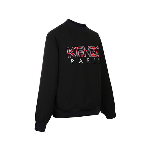 KENZO 高田贤三 男士黑色棉纤圆领长袖卫衣 黑色 F865 SW604 1RH 99 商品图1