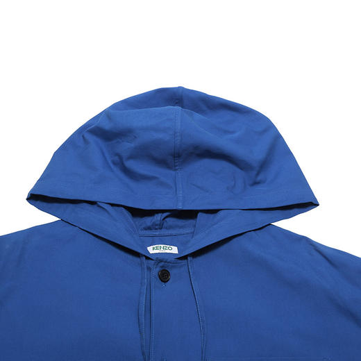 KENZO 高田贤三 男士法国蓝虎头印花图案棉质连帽长袖衬衫 蓝色 F955 CH422 1LC 74 商品图2