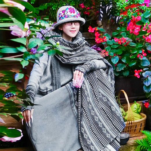 同晚醉民族风长围巾| 杨丽萍老师同款 | 现货加急发 商品图1