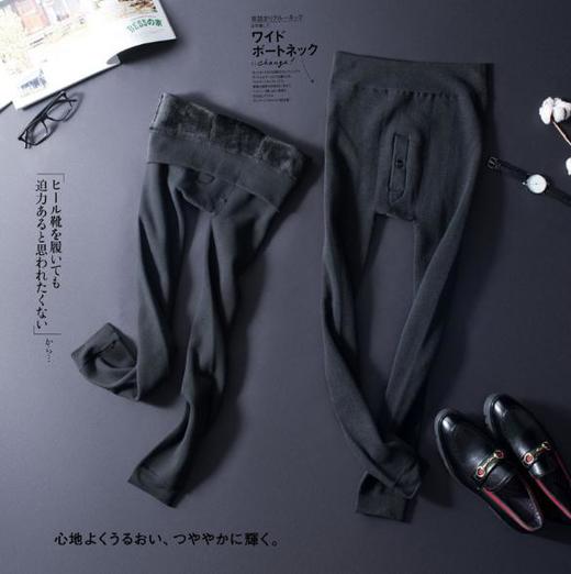 【男装】考拉绒男士加绒加厚保暖一体裤修身保暖打底裤 商品图0