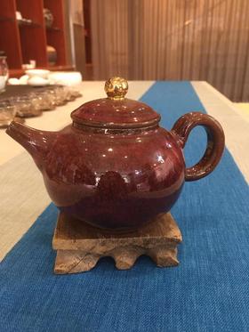 台湾名家郑家发均釉壶