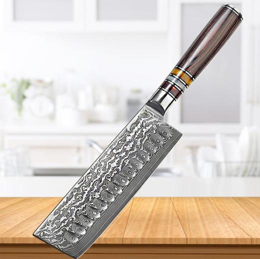 【刀具】大马士革钢刀 7寸新款日式千层不锈钢厨房小菜刀 商品图0