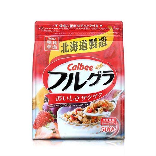 CALBEE/卡乐比 水果谷物麦片 卡乐比三兄弟薯条 多款可选 日本进口卡乐比谷物麦片 早餐冲饮即食代餐燕麦片 卡乐比混合燕麦片JPY带授权招加盟代理 商品图1