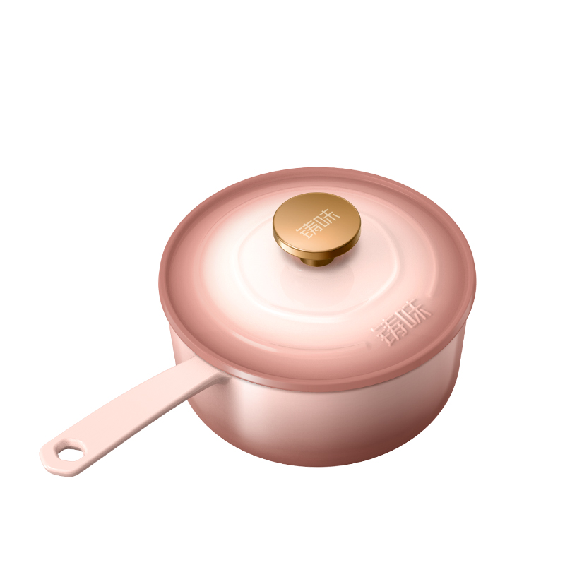 铸味 | 铸铁18cm奶锅汤锅 珐琅铸铁锅单柄小奶锅 搪瓷宝宝辅食奶锅 电磁炉通用