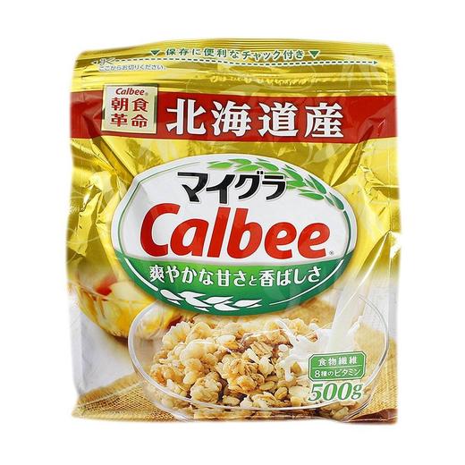 CALBEE/卡乐比 水果谷物麦片 卡乐比三兄弟薯条 多款可选 日本进口卡乐比谷物麦片 早餐冲饮即食代餐燕麦片 卡乐比混合燕麦片JPY带授权招加盟代理 商品图0