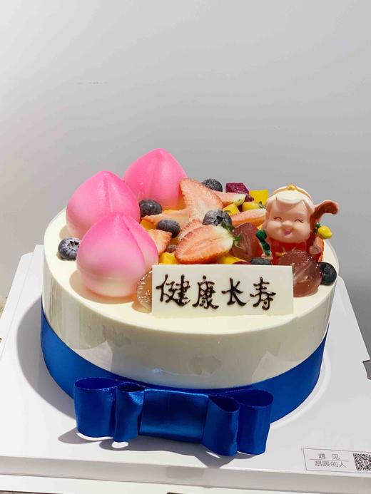 寿星“拦”蓝丝带，吉祥蓝色寓意把一切不好的都拦在外面，如有特殊需求或者配饰更换，可以私信客服小妹 商品图2