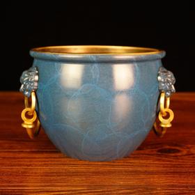 烧蓝纯铜故宫缸