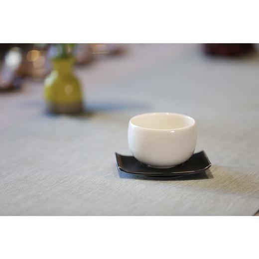 台湾大师 蔡晓芳 纯手工 牙白大碗+黑釉托 商品图1