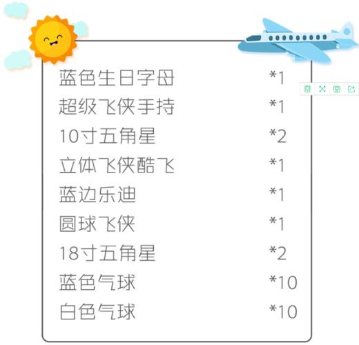 超级飞侠生日布置礼包 商品图2