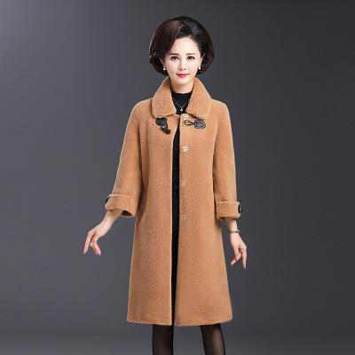 ad7655秋冬装颗粒绒上衣洋气羊剪绒外套2019新款