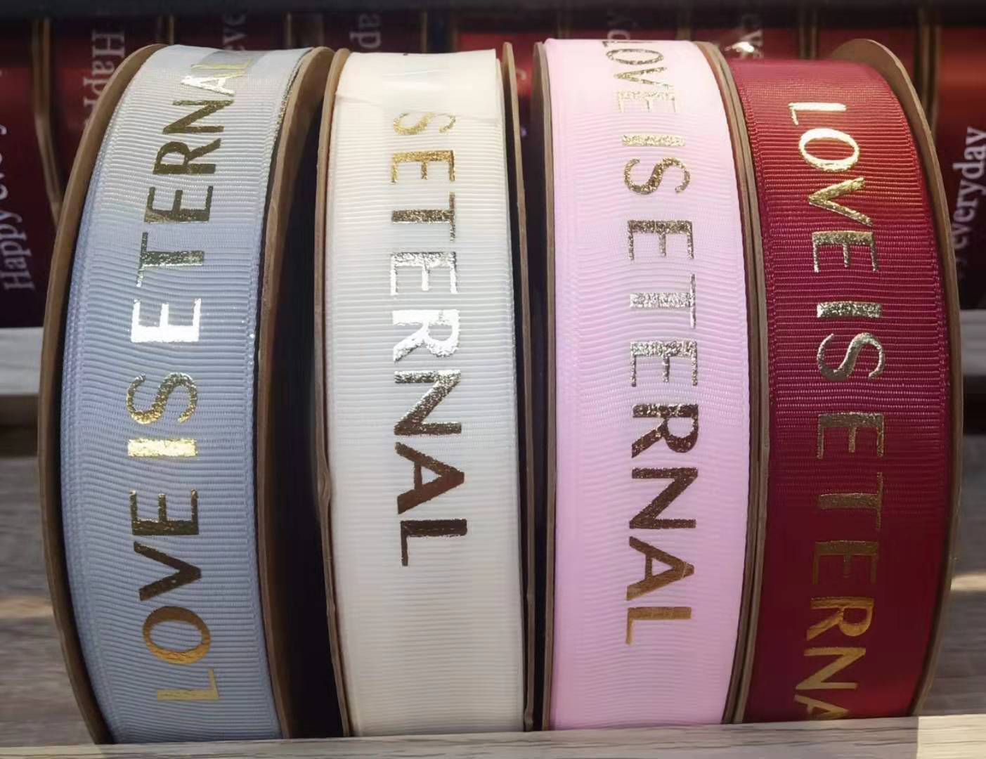 2.5分罗文烫金字母带