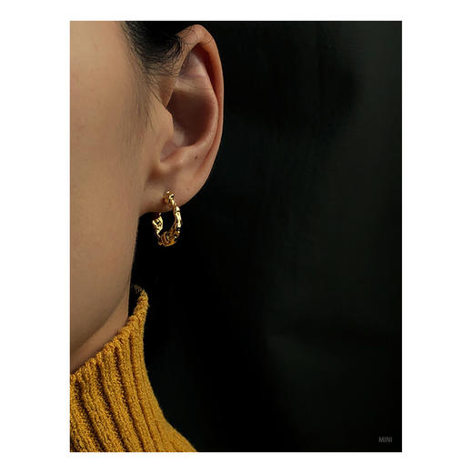 Fyntage | 'Opinalu Hoops Gold [耳环 3尺寸可选] 商品图12