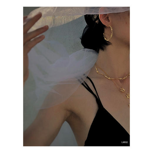 Fyntage | 'Opinalu Hoops Gold [耳环 3尺寸可选] 商品图1