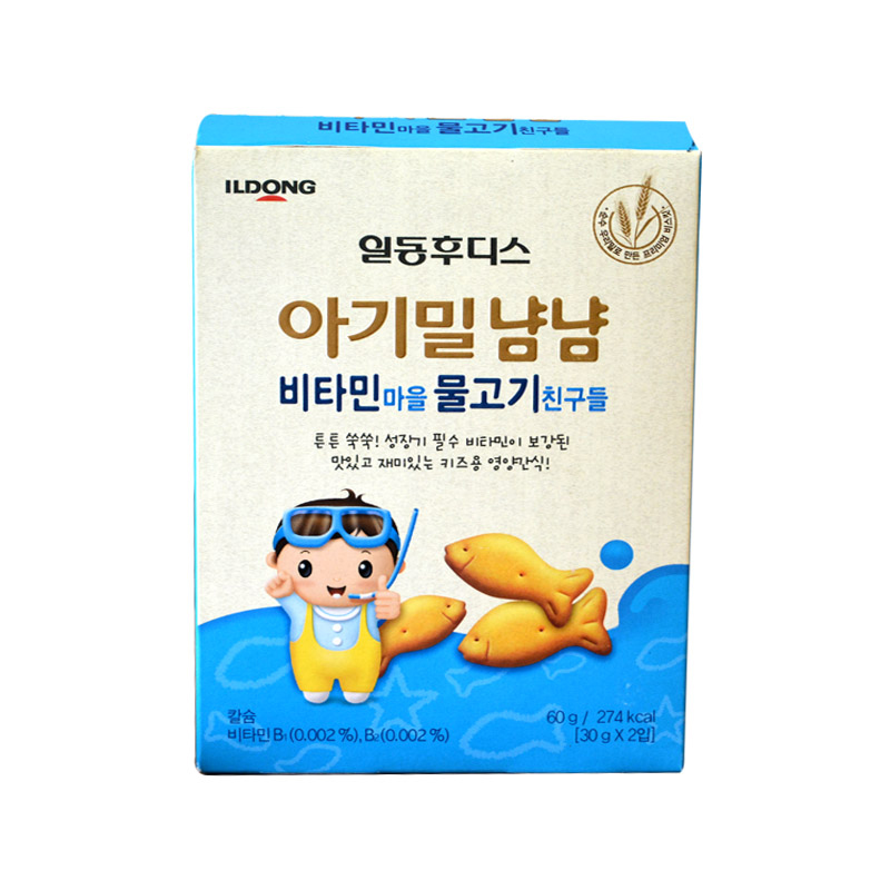 韩国日东福德食 维他命 小鱼饼干 60克JPY带授权招加盟代理