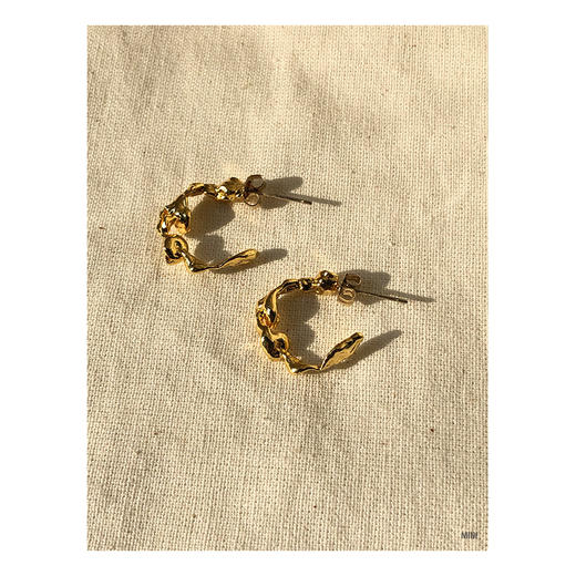 Fyntage | 'Opinalu Hoops Gold [耳环 3尺寸可选] 商品图14