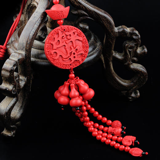 汽车挂件朱砂招财车载饰品车内挂饰保平安小车装饰品摆件汽车用品