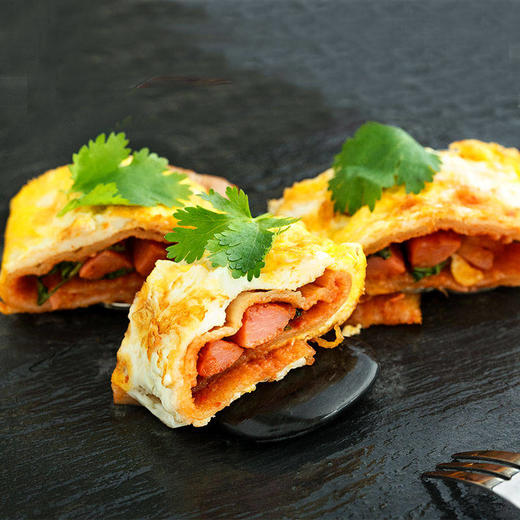 烤冷面家庭装面片淞都特选 东北特色小吃(每包9-11片共500克) 商品图2