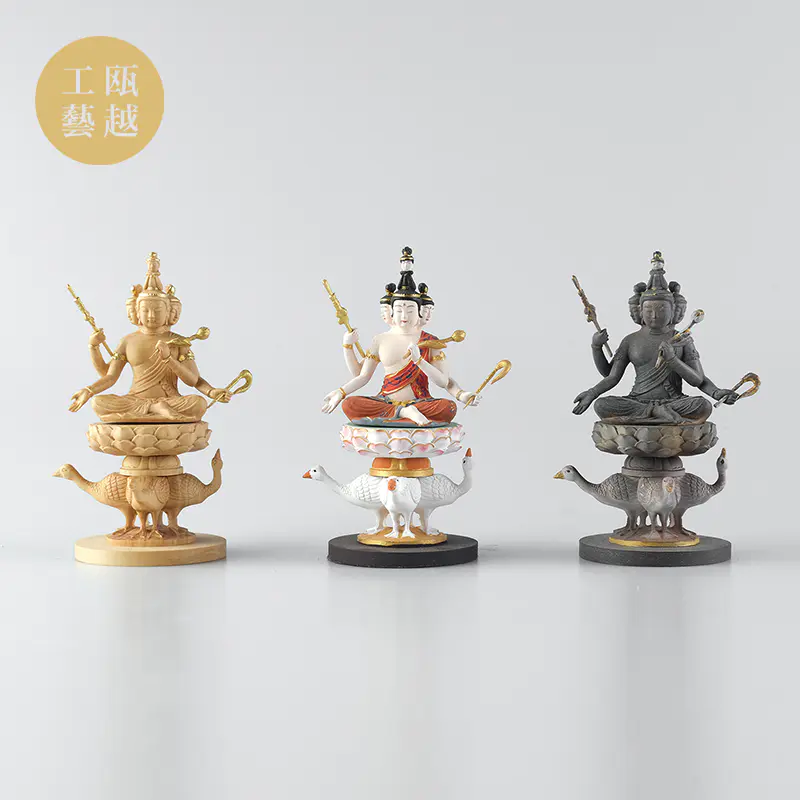 掌心佛 大梵天四面佛坐像东寺如法佛像工艺品木雕真言宗唐密佛像 掌心佛 大梵天四面佛坐像东寺如法佛像工艺品木雕真言宗唐密佛像