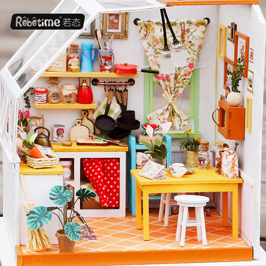 DIY小屋3D立体拼图拼板创意礼物手工拼装咖啡店生日礼物 商品图4