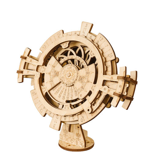 【朋克机械 将机械之美与科学探索融为一体】DIY木质机械传动模型拼装 创意玩具密码盒首饰盒 生日礼物 商品图5